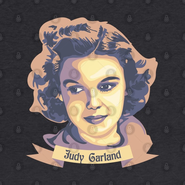 Judy Garland Portrait by Slightly Unhinged